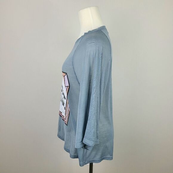 𝅺Wildfox Dream of Me 3/4 Sleeve Oversize T-Shirt XS - Picture 7 of 16